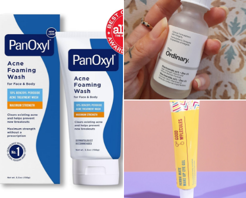 skincare cover photo collage