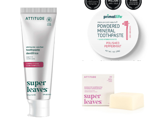 Clean low tox personal hygiene holy grails list cover photo collage