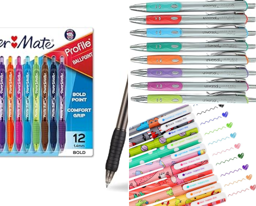 Office supplies cover photo collage