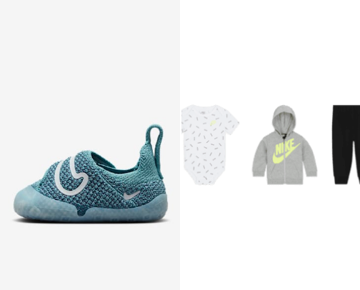 Calzado y ropa Nike para bebés 0-3 años cover photo collage