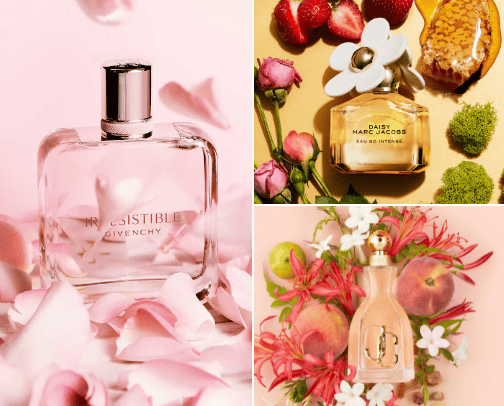 Perfumes For Her cover photo collage
