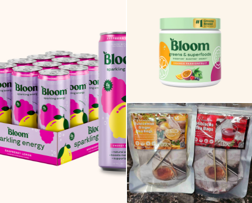 Drinks-herbal teas, bloom cover photo collage