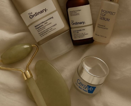 Skin care🫧 cover photo collage