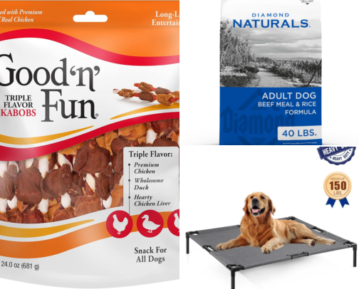 Pet food & treats cover photo collage