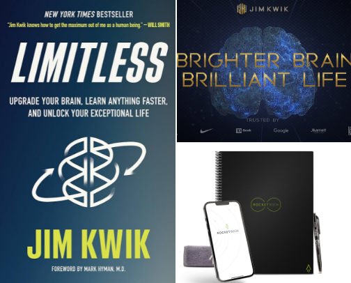 Study Like a Genius: Jim Kwik's Favorite Tools cover photo collage