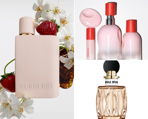 girly perfumes i’m obsessed with lately 🌸🌷☁️ cover photo collage