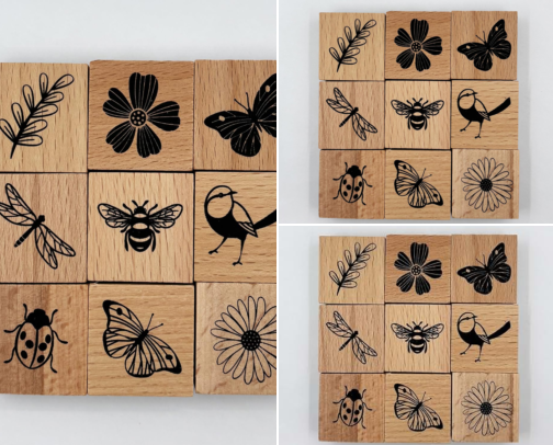 Free PDF - Artistic 9Pcs Vintage Wood Rubber Stamp Butterfly Bird Ladybird and Plant Retro Decorative Mounted Wooden Rubber Stamp Set for DIY Art and Craft Journals Scrapbooking cover photo collage