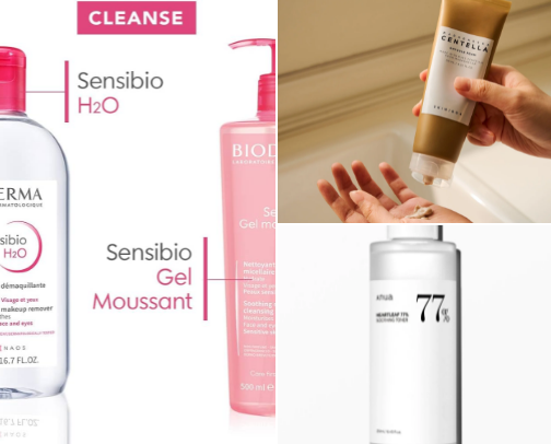 Top skin care cover photo collage