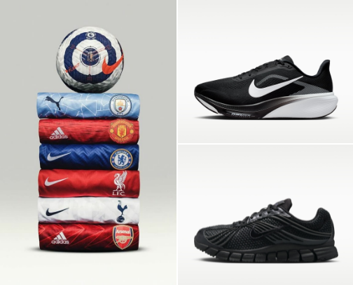 Nike Trends. Powered by Nike. #JustWearIt cover photo collage