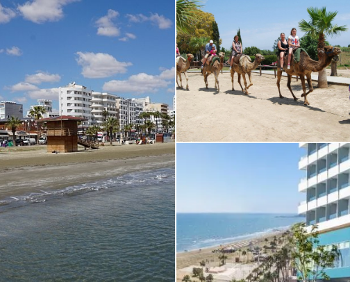 The Famous Finikoudes Beach cover photo collage