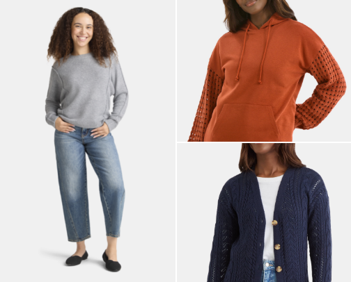 It's fall y'all! Comfy, cozy, affordable fall sweaters. cover photo collage