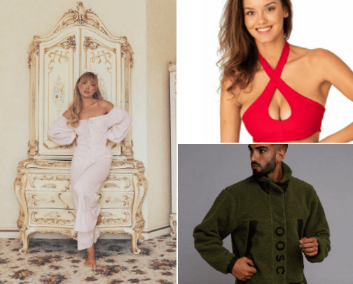 Clothing cover photo collage