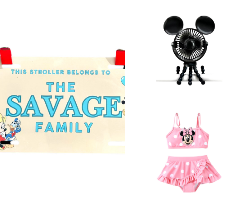 Baby's First Disney Trip - A Baby Shower Gift Idea cover photo collage