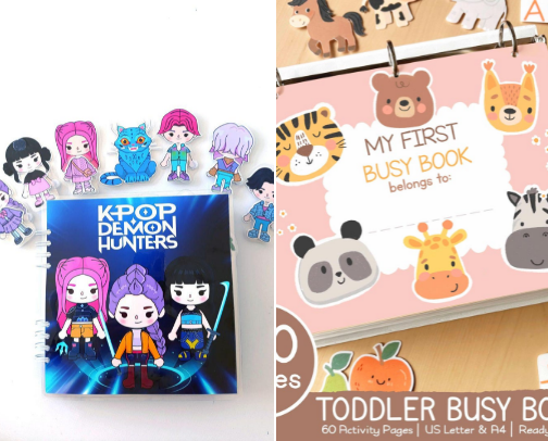 Digital Busy Books for Kids cover photo collage