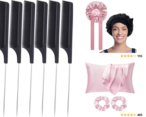 Hair tools cover photo collage
