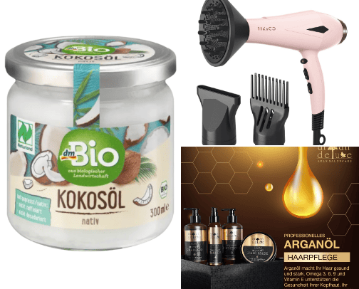 Recommended hair product cover photo collage