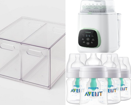 My must haves that helped me survive the baby trenches🫶🏽 cover photo collage