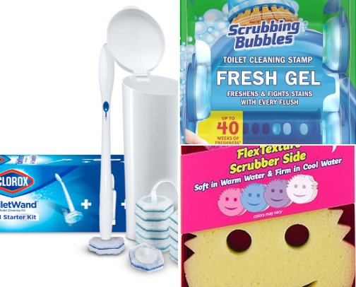 Cleaning products cover photo collage