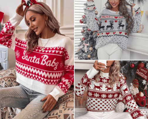 Women's Christmas Jumpers🎄 cover photo collage