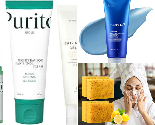 Fav Skincare Products cover photo collage
