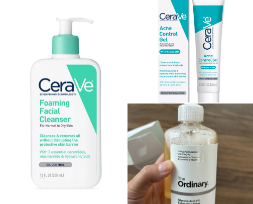 Skin care cover photo collage