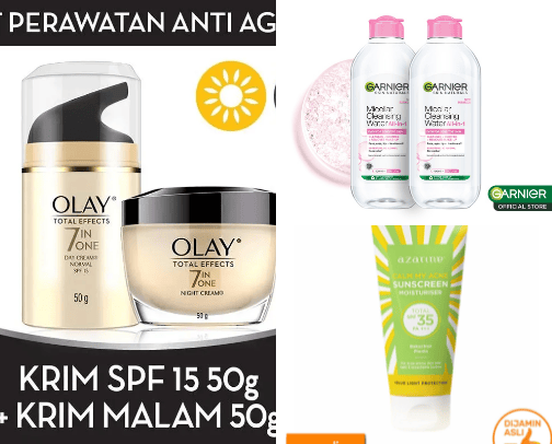 Skincare cover photo collage