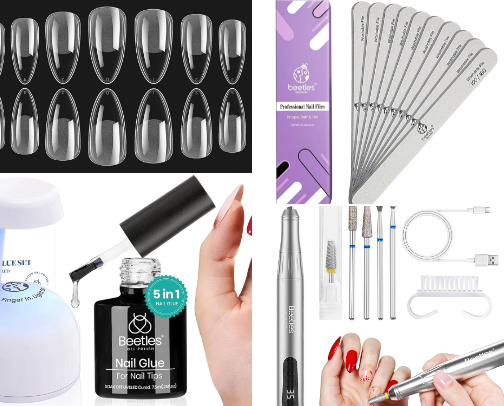 Beetles nail supply kit!!! Best brand I’ve ever used ❤️ cover photo collage