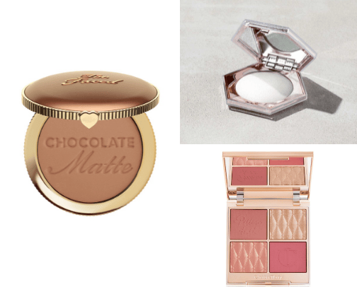 Cheeks 🌸 blush, highlighter, bronzer 🌸 cover photo collage