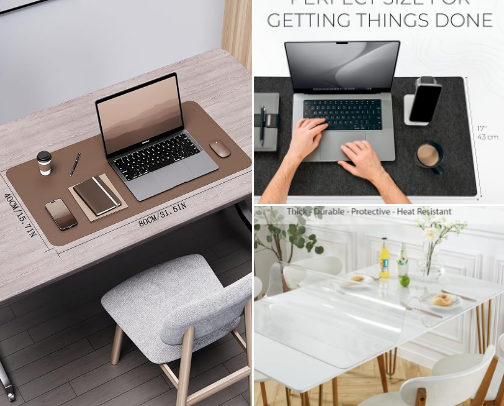 Aesthetic Desk Setup & WFH Essentials for a Cozy Workspace ✨ cover photo collage