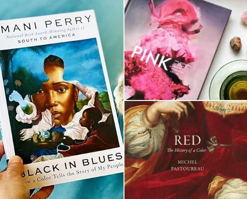 Kaleidoscope Collection: Books about color and the world it illustrates cover photo collage