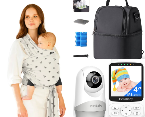 Making life easier & baby essentials to have cover photo collage
