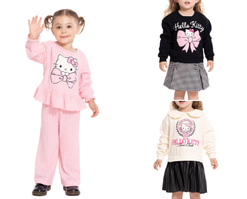 Hello kitty baby girl outfits! cover photo collage
