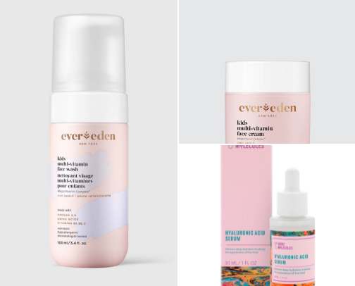 Kid friendly skincare cover photo collage