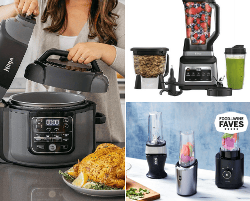 Kitchen appliances cover photo collage