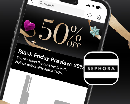 Sephora Black Friday cover photo collage