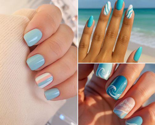Color Me August Nails cover photo collage