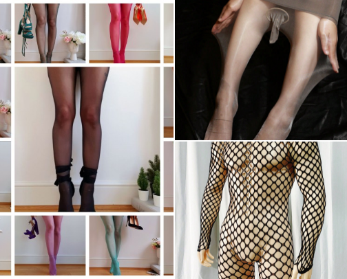 Unisex hosiery cover photo collage