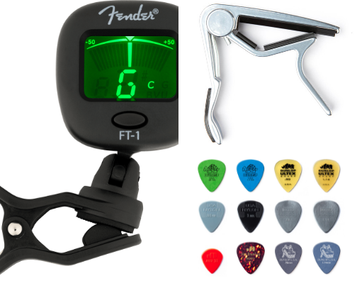 Guitar Must Haves from a Beginner cover photo collage