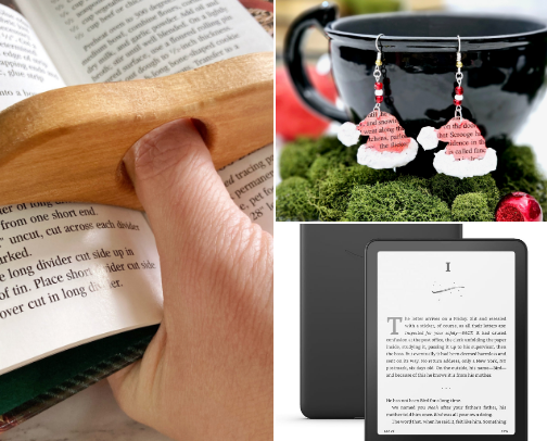 Non-book gifts for people who love reading cover photo collage