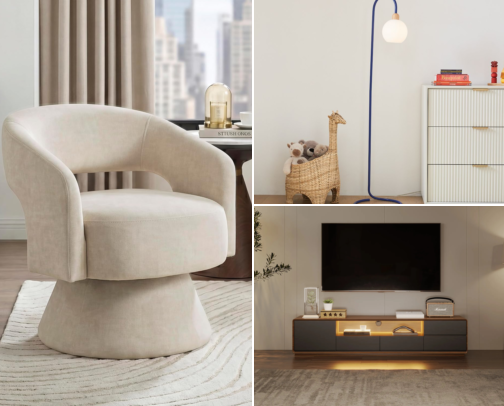 The Modern Living Room Pieces I'd Start With cover photo collage