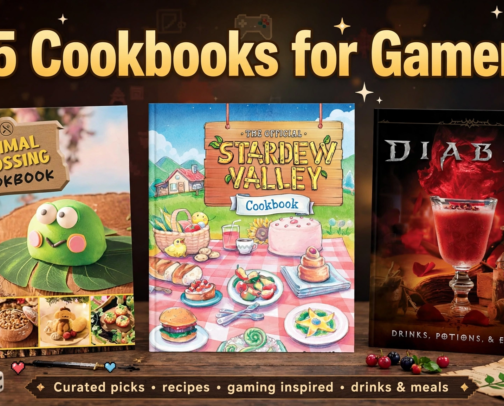 15 Cookbooks for Gamers: Delicious Meals from Your Favorite Games cover photo collage