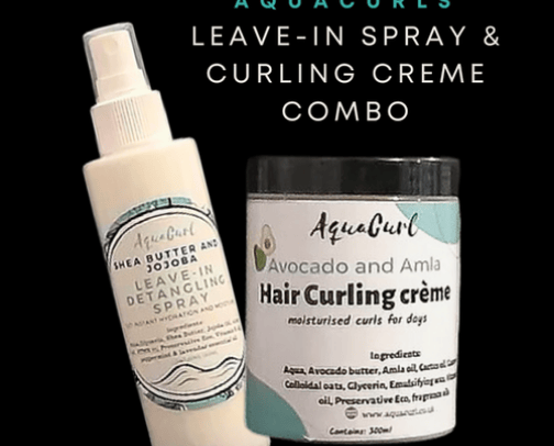 Aqua curl cover photo collage