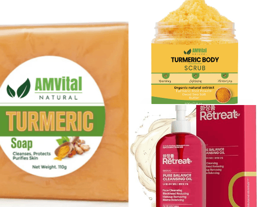 Facial skincare cover photo collage