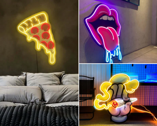 Best Premium Neon Sign Artwork cover photo collage