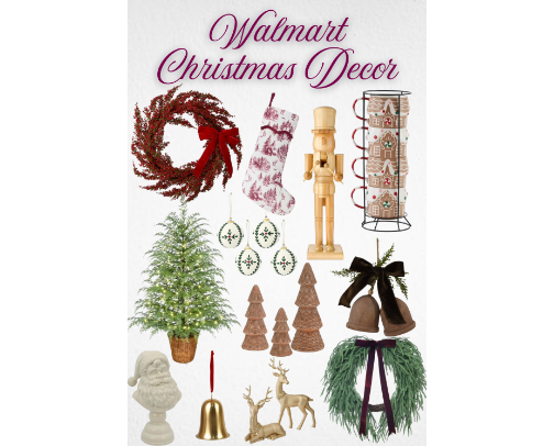 Walmart Christmas Decor cover photo collage