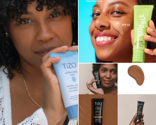 No Cast Suncreen for Melanin-Rich Skin cover photo collage