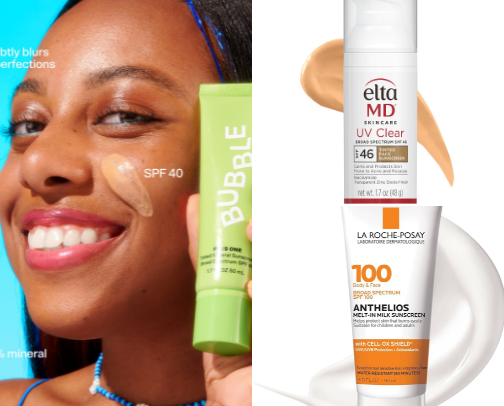 No Cast Suncreen for Melanin-Rich Skin cover photo collage