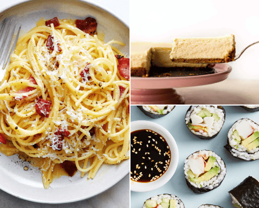recipes 🍝🍜 cover photo collage