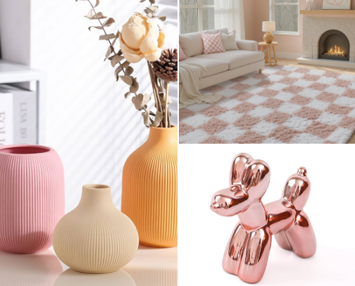 Pretty in Pink Décor cover photo collage