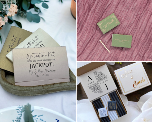 Unique Wedding Tchotchkes cover photo collage